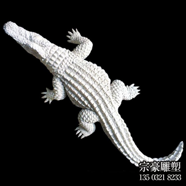 大理石石刻仿真鱷魚(yú)雕塑擺件 大理石石刻仿真鱷魚(yú)雕塑擺件