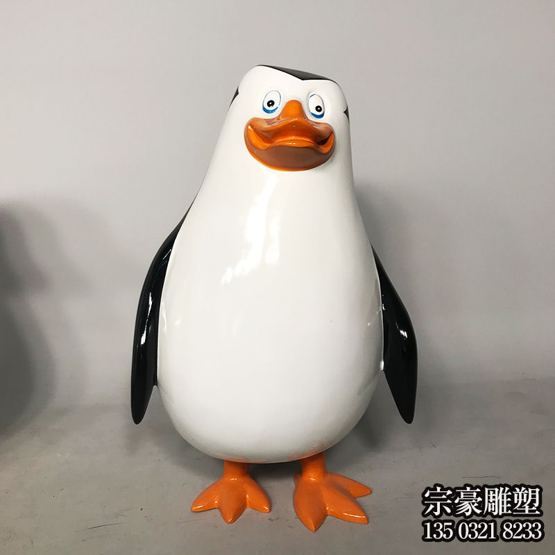 玻璃鋼卡通造型企鵝雕塑擺件 玻璃鋼卡通造型企鵝雕塑擺件