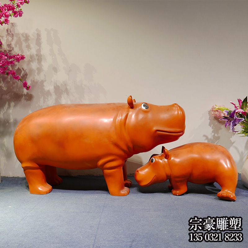 公園里擺放的一大一小的玻璃鋼創(chuàng)意海馬雕塑 公園里擺放的一大一小的玻璃鋼創(chuàng)意海馬雕塑