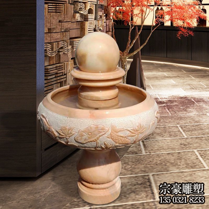 小型家用石雕風(fēng)水球水缽 小型家用石雕風(fēng)水球水缽