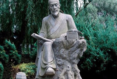 古代發(fā)明家印刷術發(fā)明者沈括石雕塑像